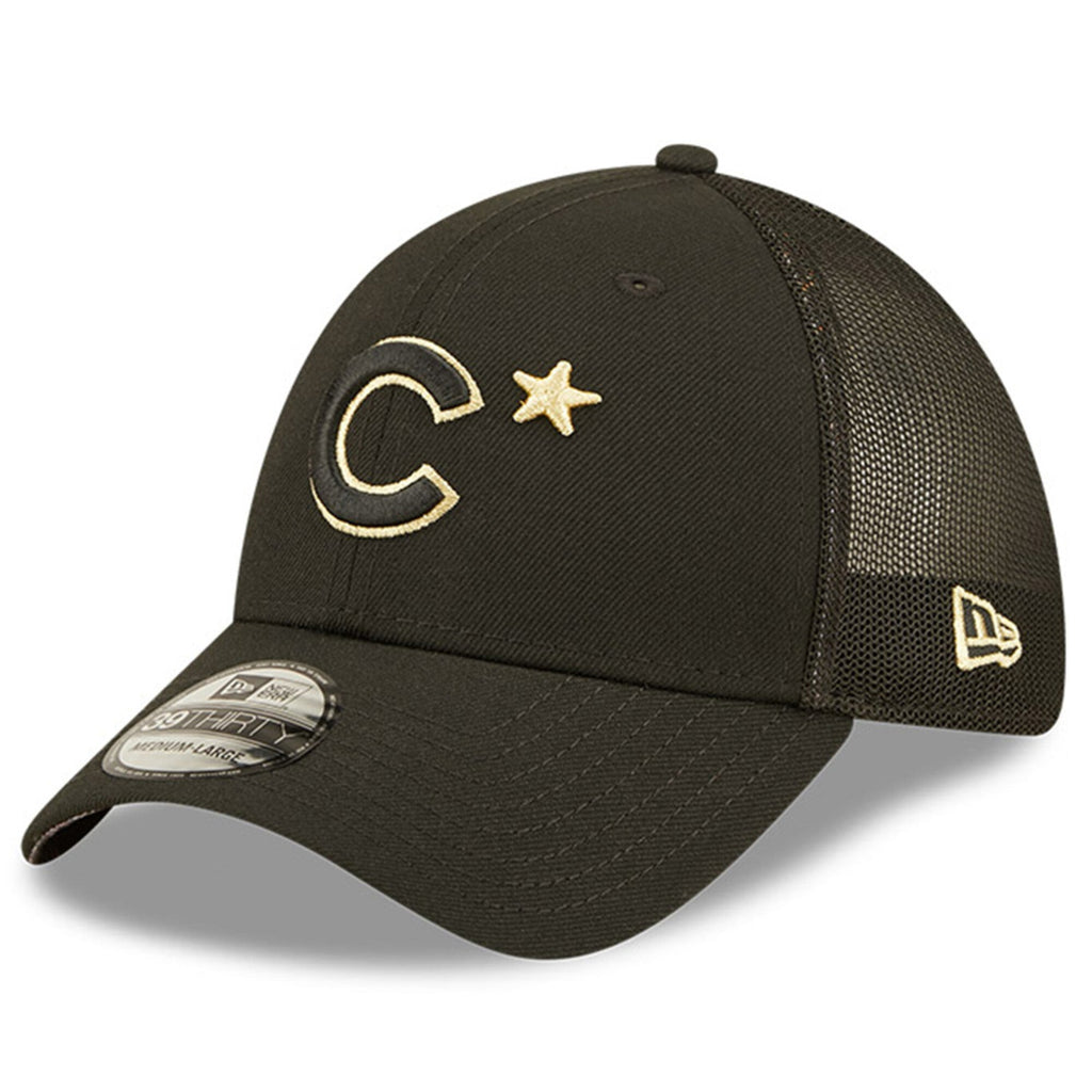 Chicago Cubs New Era 2022 All Star Game Black/Gold 39THIRTY Flex Fit Hat product image 3, provided for visual reference and