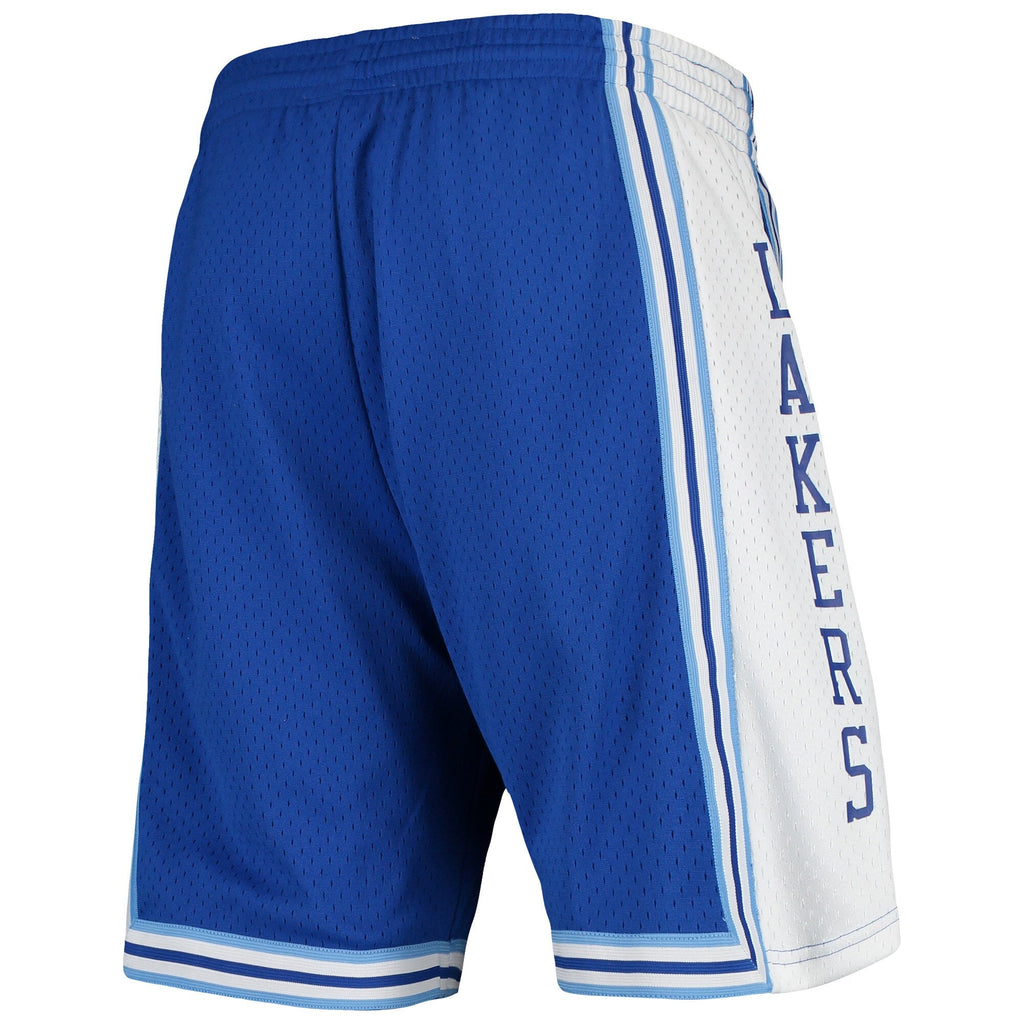 Los Angeles Lakers Mitchell & Ness Royal Hardwood Classics Team Swingman Shorts for Men product image 2, provided for visual