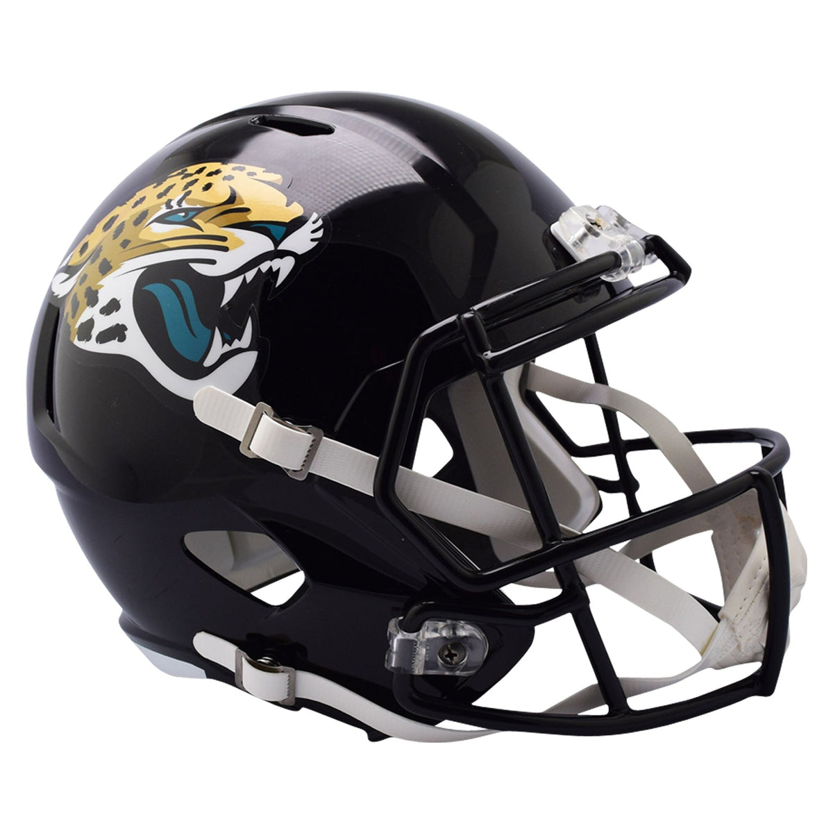 Jacksonville Jaguars Full Size Replica Speed Helmet product image 1, provided for visual reference and product detail review