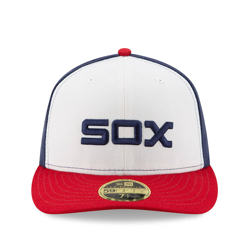 Chicago White Sox New Era White/Red Alternate Authentic Collection On-Field Low Profile 59FIFTY Fitted Hat for Men product