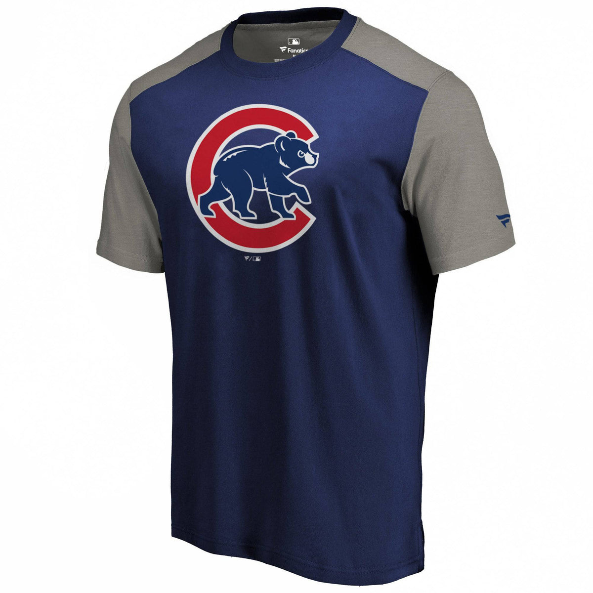 Chicago Cubs Fanatics Branded Royal/Gray Iconic T-Shirt for Men product image 2, provided for visual reference and product