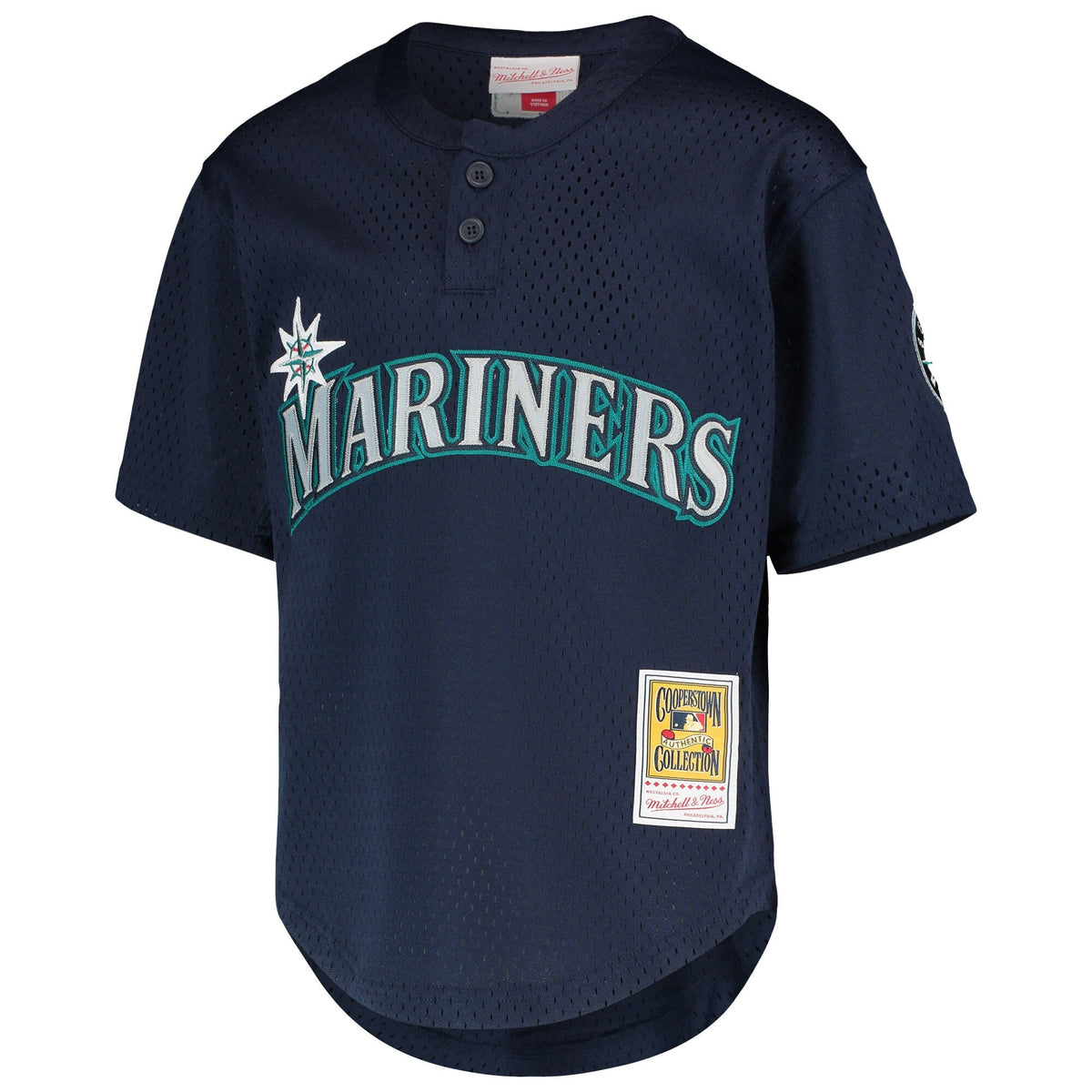 Ichiro Suzuki Seattle Mariners Mitchell & Ness Youth Cooperstown Collection Mesh Batting Practice Jersey - Navy product