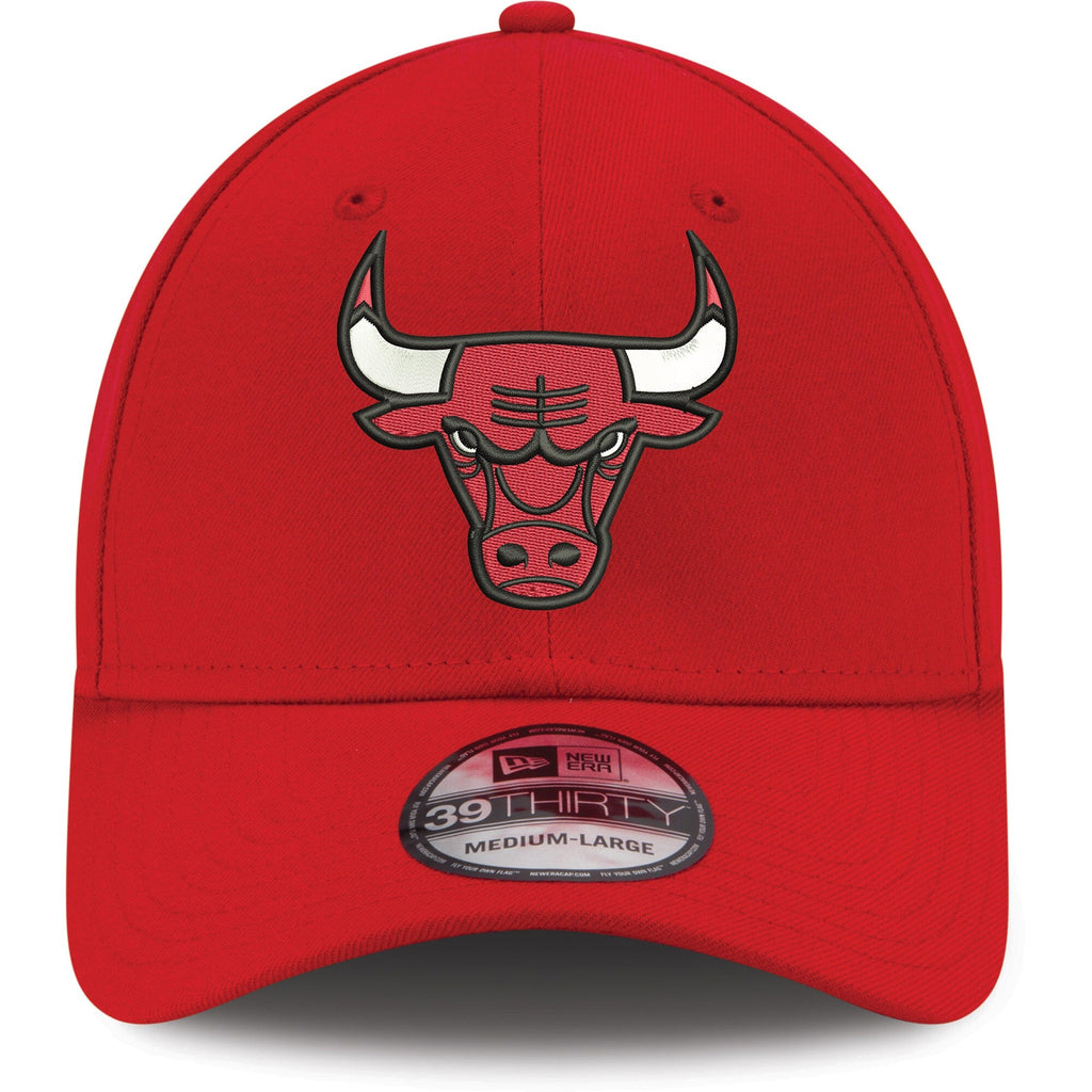 Chicago Bulls New Era Red NBA Team Classic 39THIRTY Flex Hat for Men product image 2, provided for visual reference and