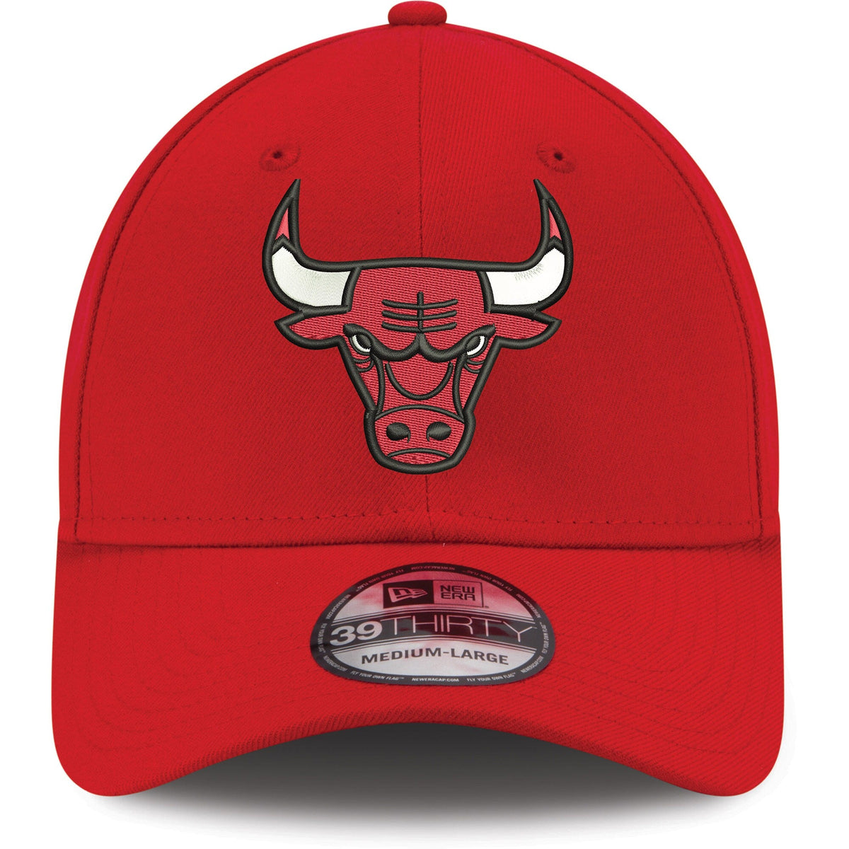 Chicago Bulls New Era Red NBA Team Classic 39THIRTY Flex Hat for Men product image 2, provided for visual reference and