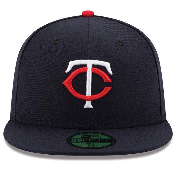 MLB Minnesota Twins Home AC On Field 59Fifty Fitted Cap product image 2, provided for visual reference and product detail
