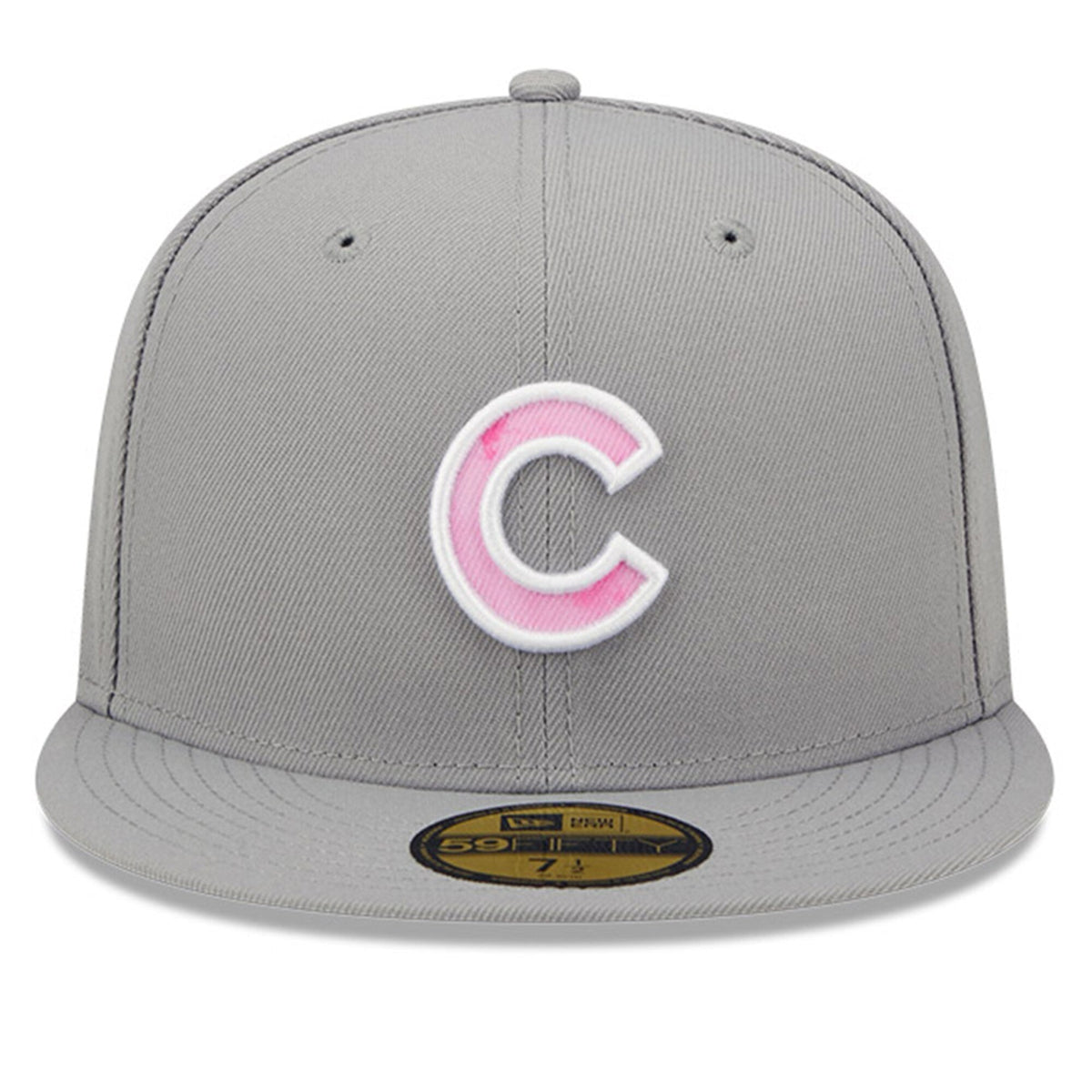 Chicago Cubs 2022 Mother's Day New Era Gray/ Pink Authentic Collection 59FIFTY Fitted Hat product image 2, provided for
