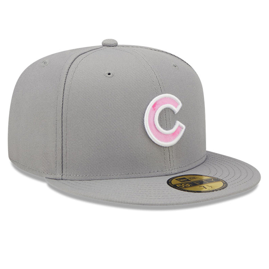 Chicago Cubs 2022 Mother's Day New Era Gray/ Pink Authentic Collection 59FIFTY Fitted Hat product image 3, provided for