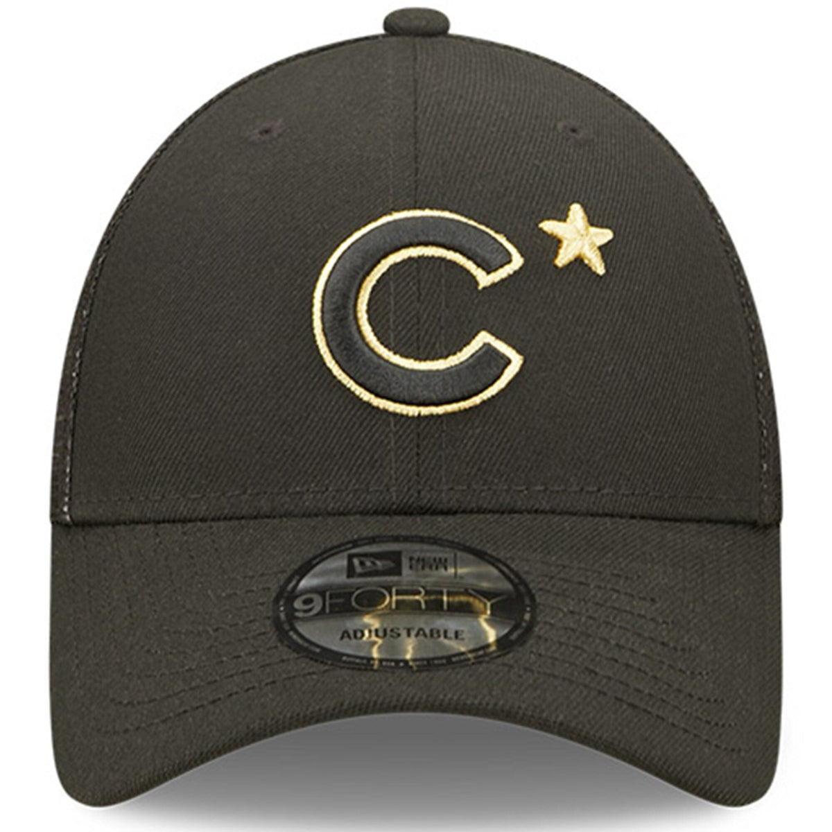 Chicago Cubs New Era 2022 All Star Game Black/Gold 9FORTY Adjustable Hat product image 2, provided for visual reference and