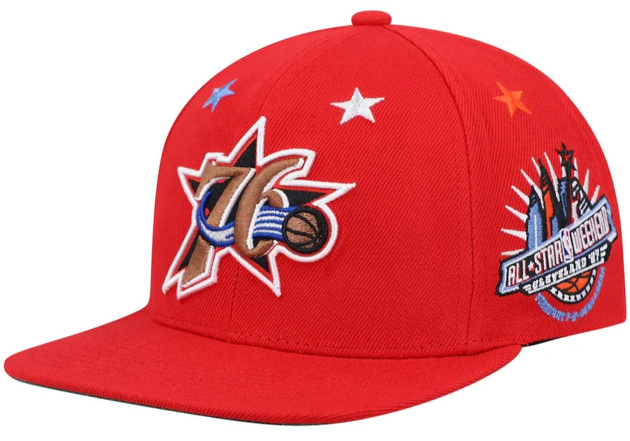 Philadelphia 76ers NBA 97 All Star Star HWC Green Mitchell & Ness Snapback Hat product image 1, provided for visual