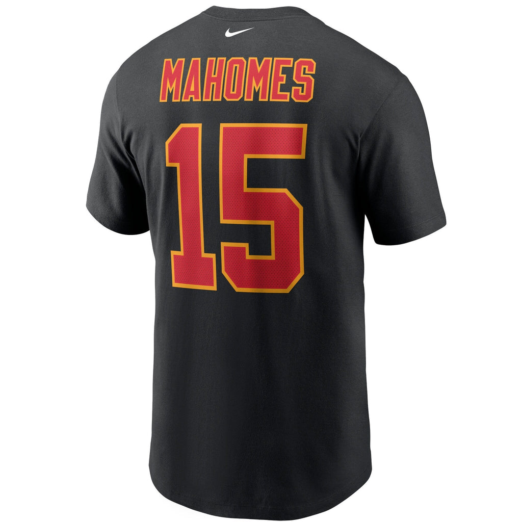 Nike Patrick Mahomes Black Kansas City Chiefs Name & Number T-Shirt for Men product image 3, provided for visual reference