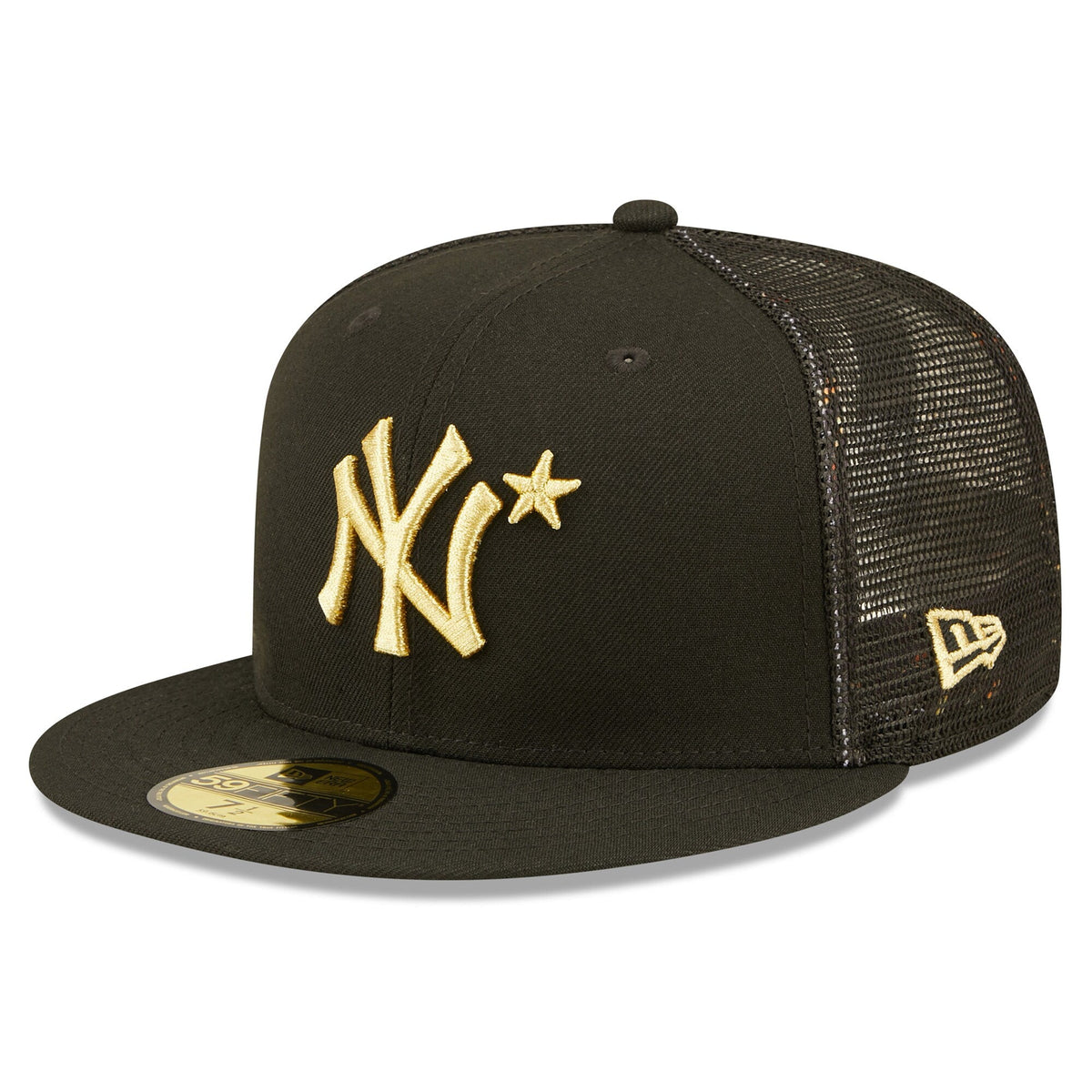 New York Yankees New Era Black 2022 MLB All-Star Game On-Field 59FIFTY Fitted Hat for Men product image 3, provided for