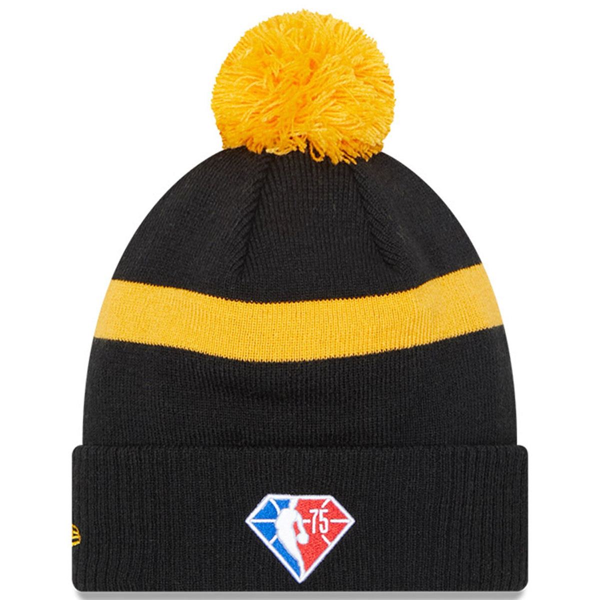 Utah Jazz '21 NBA City Edition New Era Black Cuffed Knit Hat product image 2, provided for visual reference and product