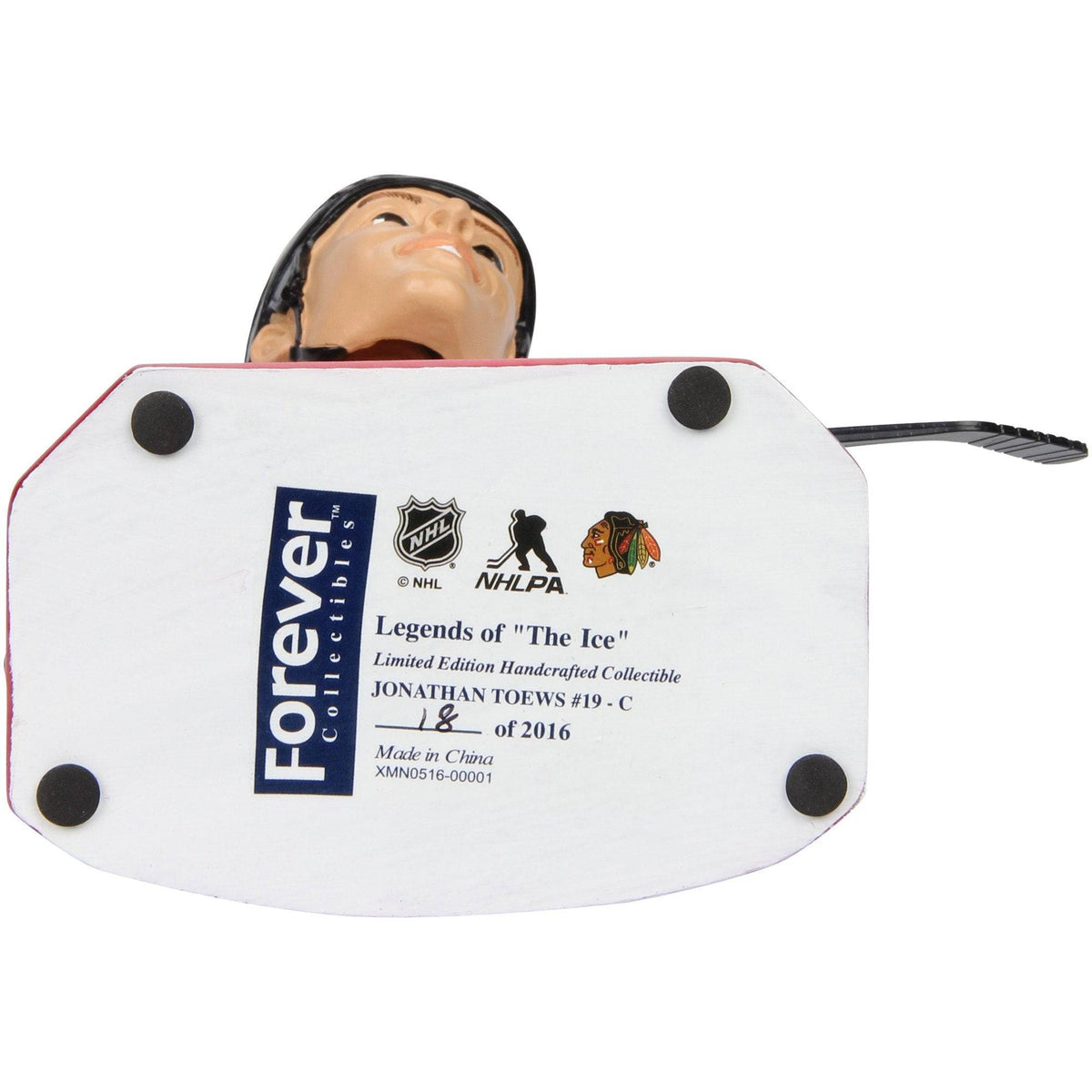 Chicago Blackhawks Jonathan Toews Name & Number Bobblehead product image 3, provided for visual reference and product detail