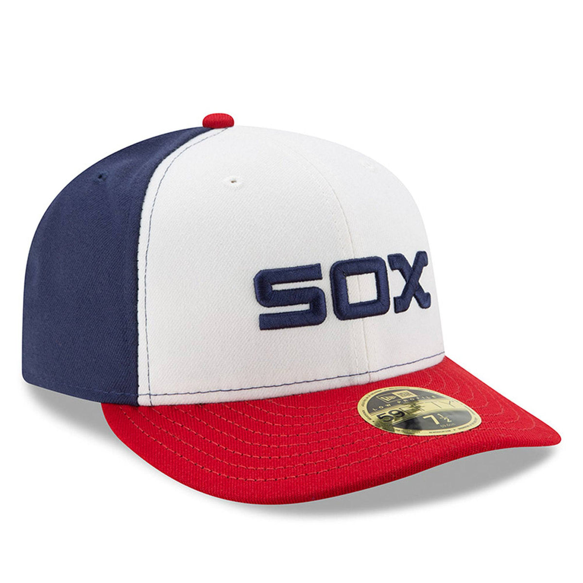 Chicago White Sox New Era White/Red Alternate Authentic Collection On-Field Low Profile 59FIFTY Fitted Hat for Men product