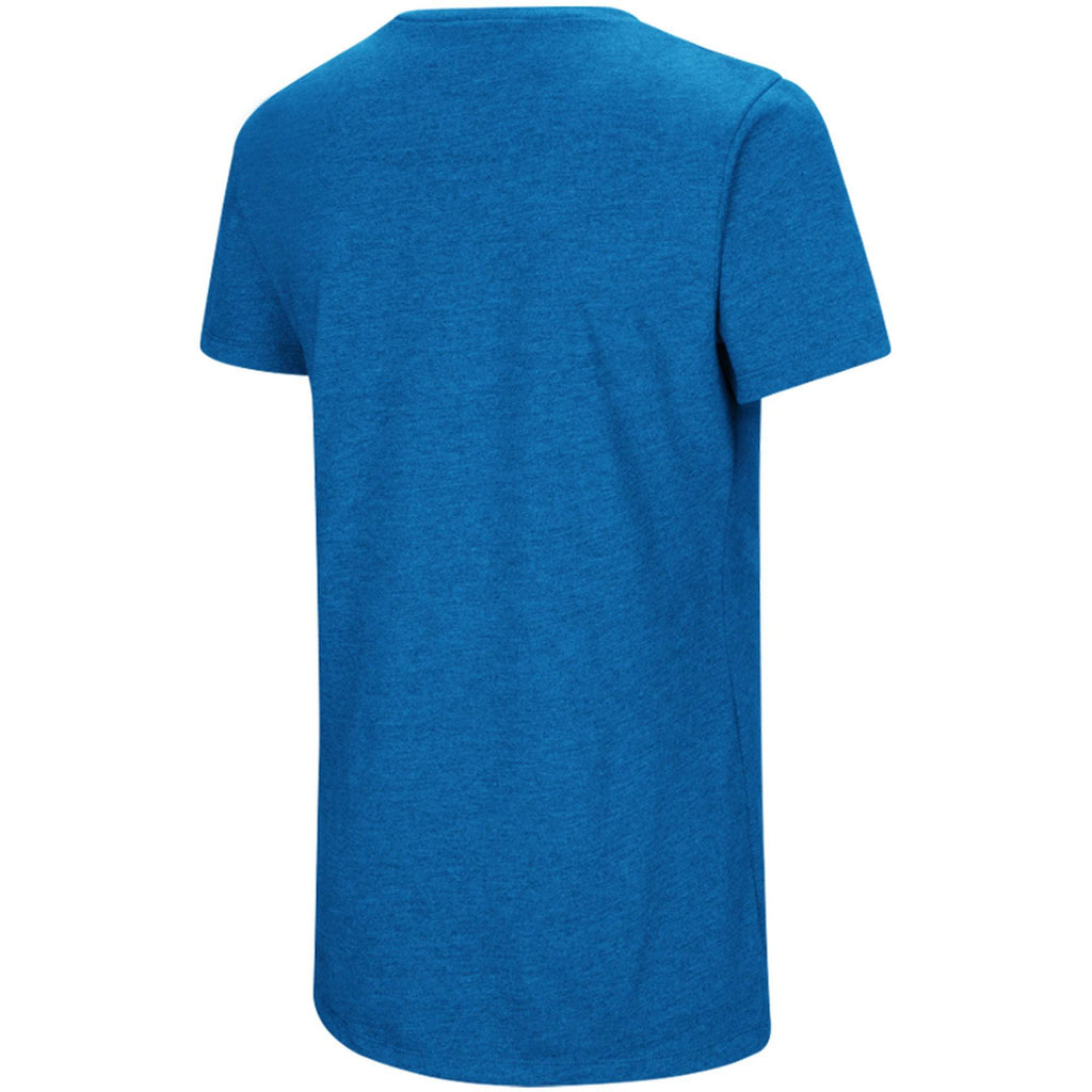 Chicago Cubs Under Armour Heathered Royal Cooperstown Collection Logo Performance Tri-Blend V-Neck T-Shirt for Women product