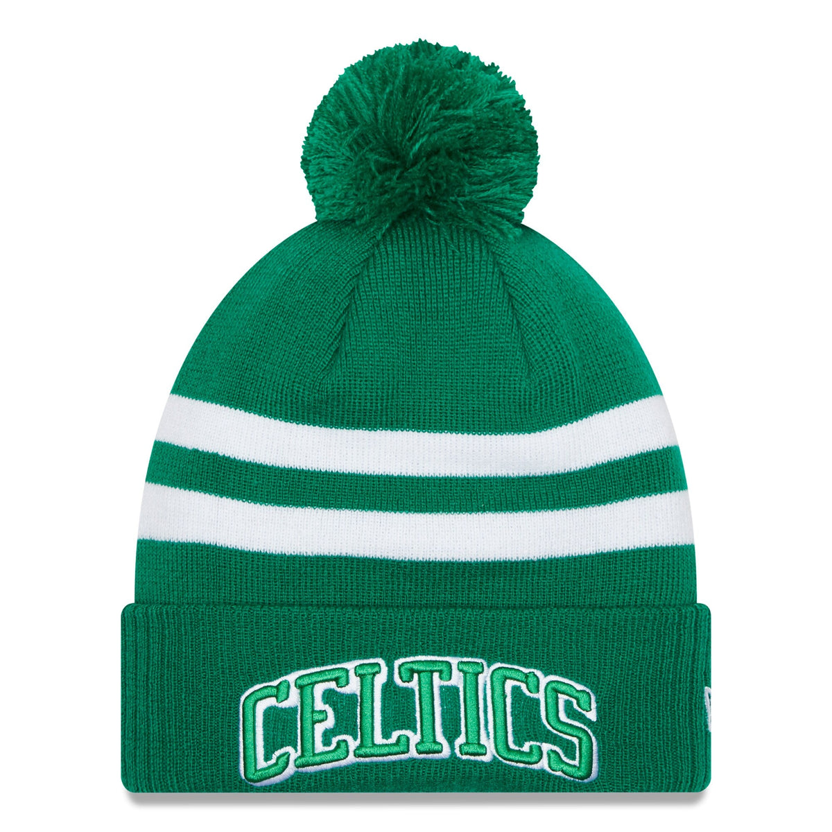 Boston Celtics '21 NBA City Edition New Era Kelly Green Cuffed Knit Hat product image 1, provided for visual reference and