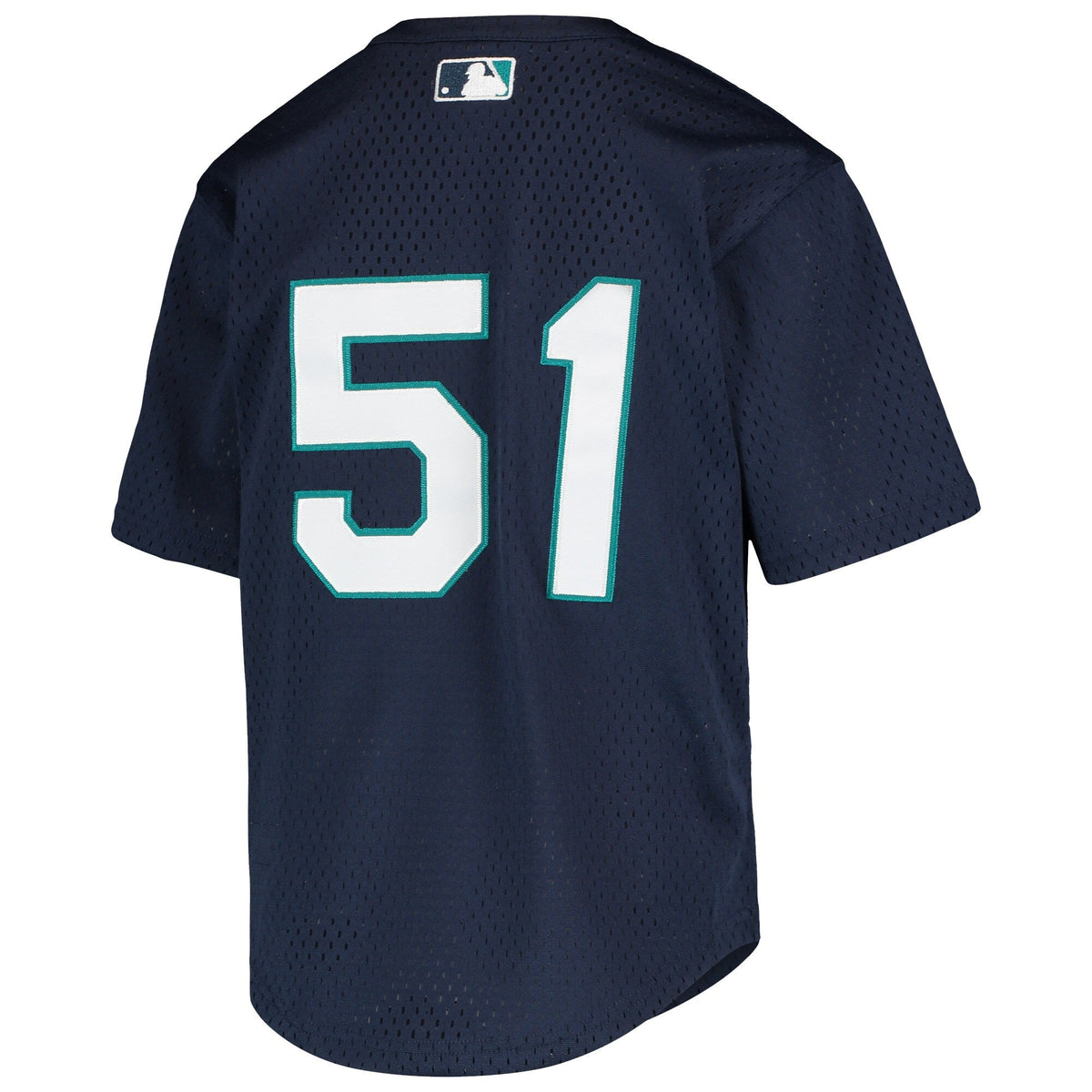 Ichiro Suzuki Seattle Mariners Mitchell & Ness Youth Cooperstown Collection Mesh Batting Practice Jersey - Navy product
