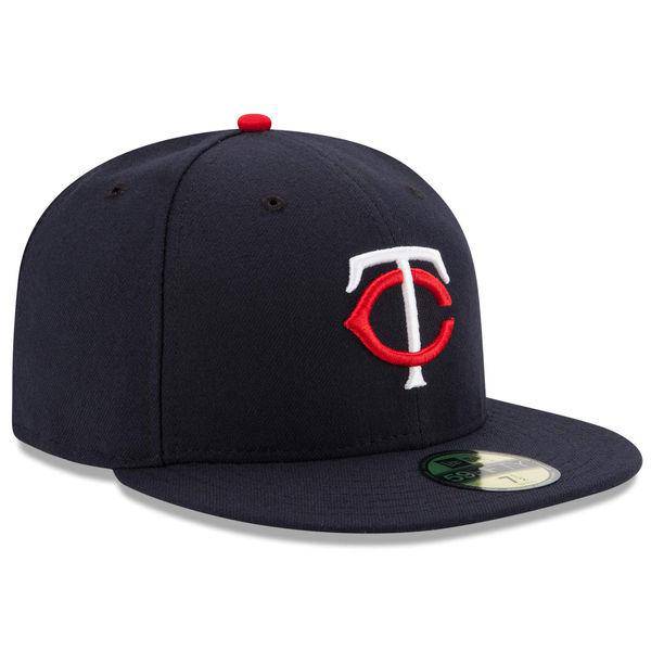 MLB Minnesota Twins Home AC On Field 59Fifty Fitted Cap product image 3, provided for visual reference and product detail