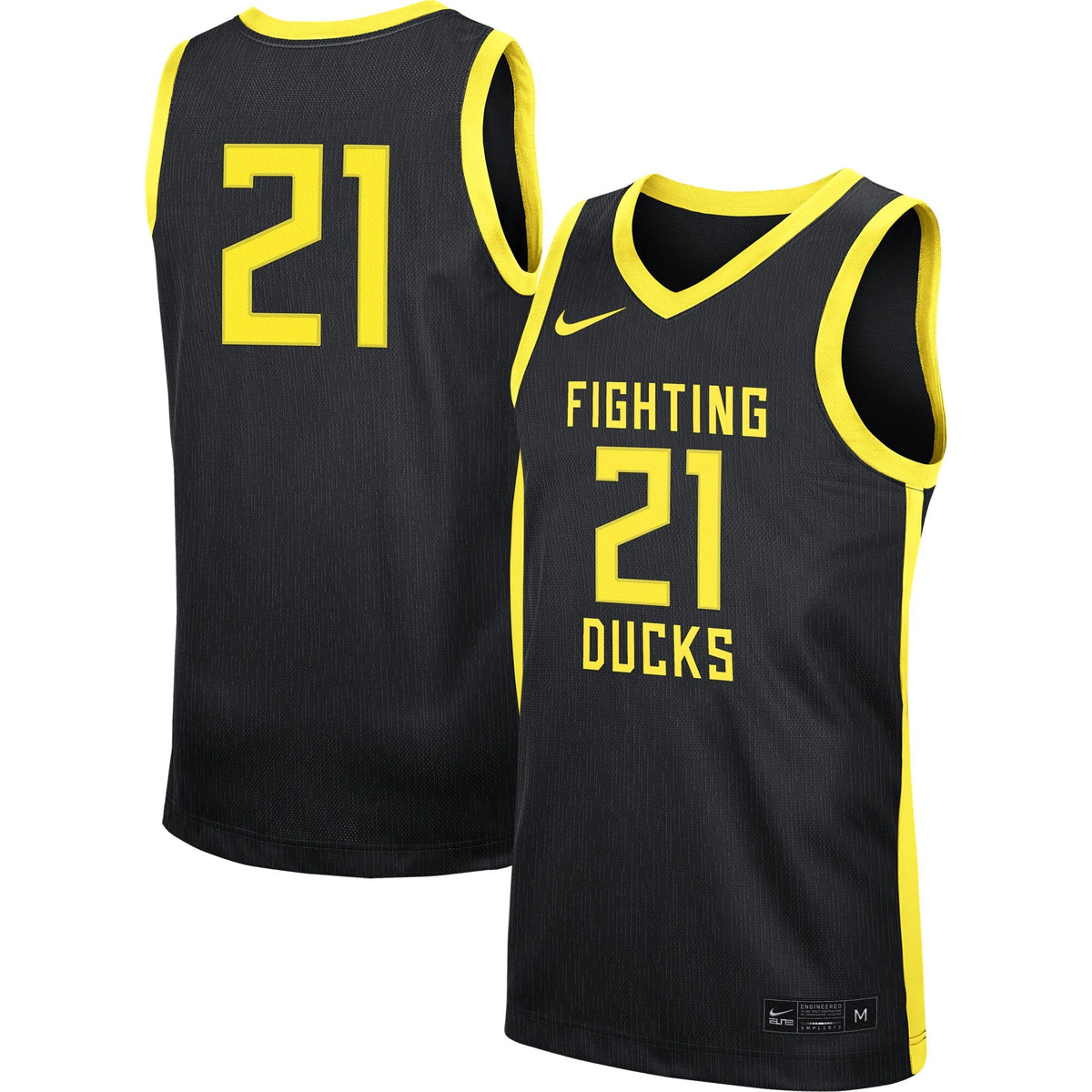Oregon Ducks Nike Replica #21 Basketball Jersey – Black for Men product image 1, provided for visual reference and product