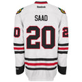Mens Chicago Blackhawks Brandon Saad Premier Road Jersey product image 1, provided for visual reference and product detail