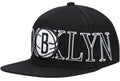 Mitchell & Ness Black Brooklyn Nets Winner Circle Snapback Hat for Men product image 1, provided for visual reference and