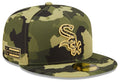Chicago White Sox New Era 2022 MLB Armed Forces Day On-Field 59FIFTY Fitted Hat - Camo product image 1, provided for visual