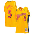 Golden State Warriors Baron Davis Mitchell & Ness Gold Hardwood Classics Reload 2.0 Swingman Jersey for Men product image 1,