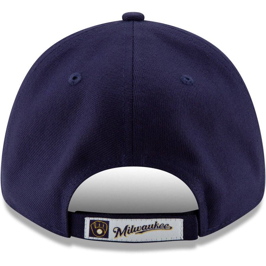 Milwaukee Brewers Away The League 9FORTY Adjustable Hat - Navy for Men product image 4, provided for visual reference and