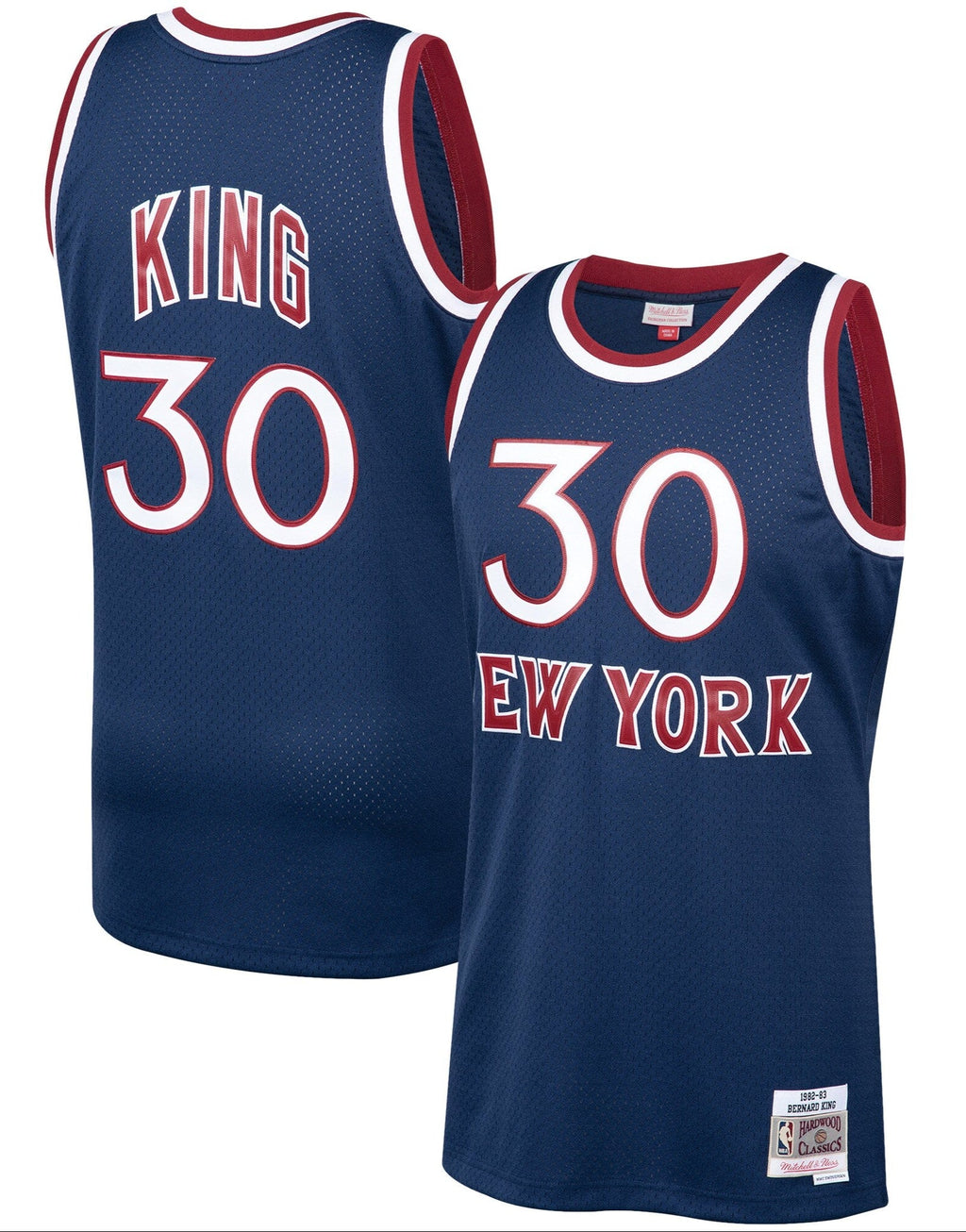 Bernard King New York Knicks Mitchell & Ness 1982-83 Hardwood Classics Swingman Jersey - Navy for Men product image 1,