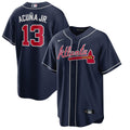 Atlanta Braves Ronald Acuna Jr. Nike Navy Alternate Replica Player Name Jersey for Men product image 1, provided for visual