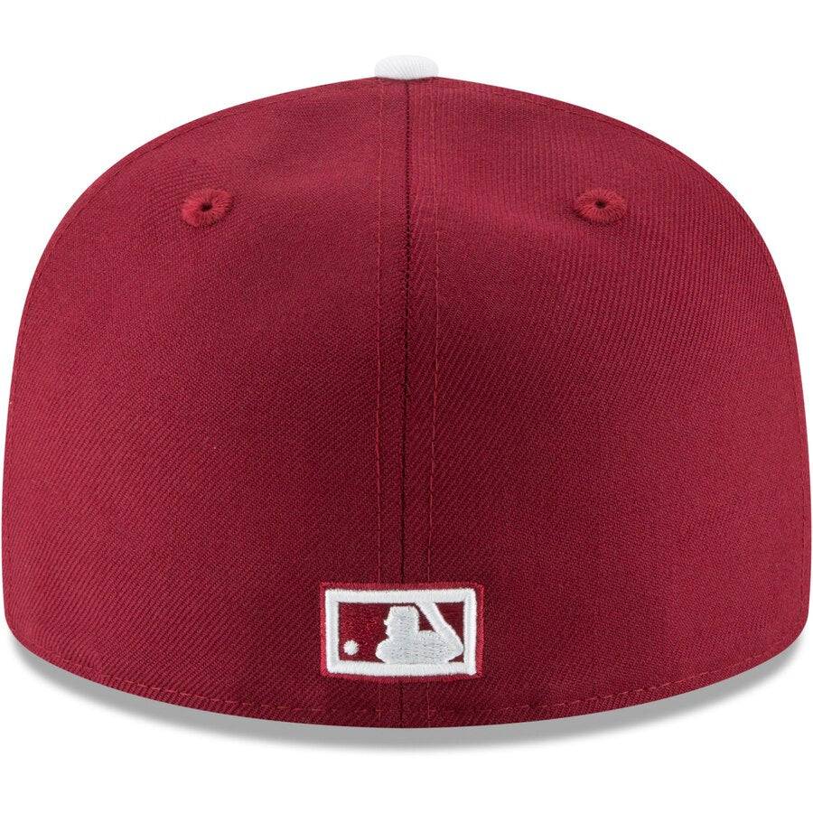 Philadelphia Phillies New Era Maroon Cooperstown Collection Wool 59FIFTY Fitted Hat for Men product image 4, provided for