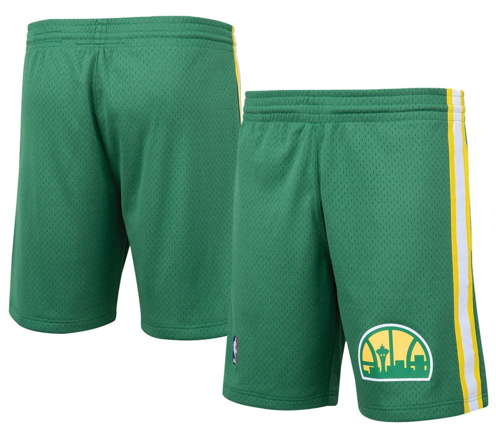 Seattle Supersonics Mitchell & Ness Hardwood Classics Logo Swingman Shorts - Green product image 1, provided for visual