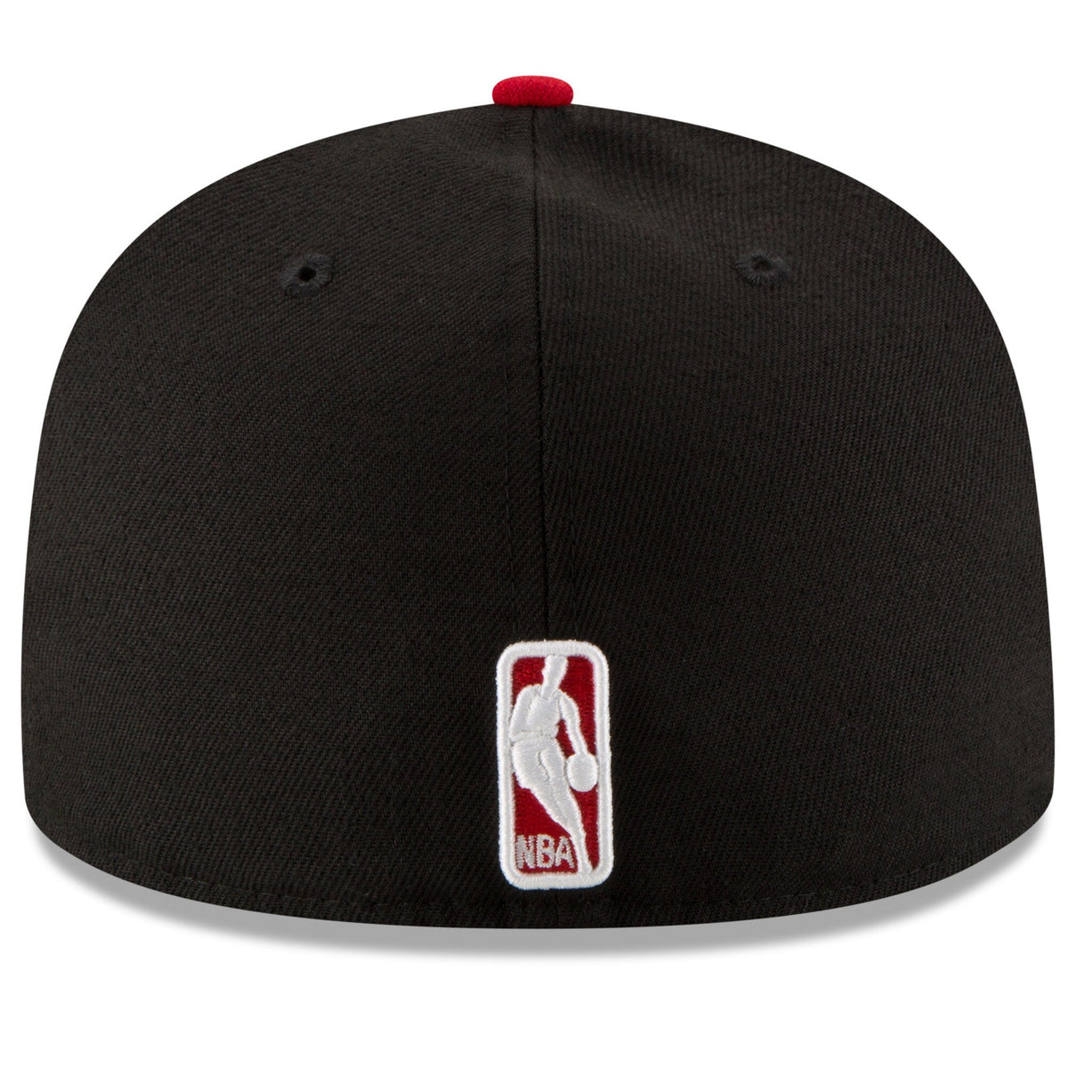 Chicago Bulls New Era Black/Red Official Team Color 2Tone 59FIFTY Fitted Hat for Men product image 4, provided for visual