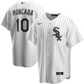 NIKE Men Yoan Moncada Chicago White Sox White Home Premium Stitch Replica Jersey product image 1, provided for visual