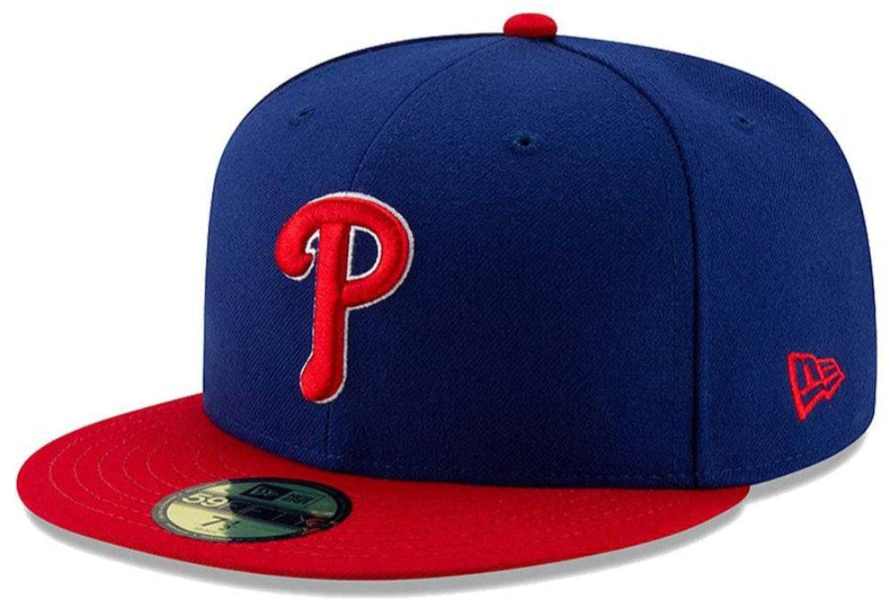 Mens New Era MLB Philadelphia Phillies Authentic On Field Alternate 59FIFTY Hat product image 1, provided for visual