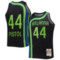 Atlanta Hawks Pete Maravich Mitchell & Ness Black 1971-72 Hardwood Classics Reload 2.0 Swingman Jersey for Men product image