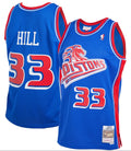 Detroit Pistons Grant Hill Mitchell & Ness Blue 1998-99 Hardwood Classics Reload 2.0 Swingman Jersey for Men product image