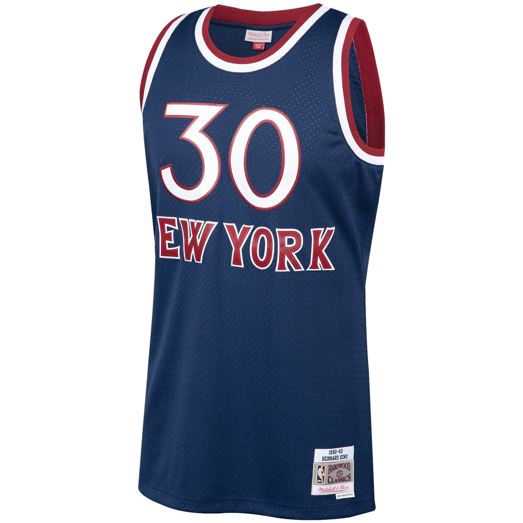 Bernard King New York Knicks Mitchell & Ness 1982-83 Hardwood Classics Swingman Jersey - Navy for Men product image 2,