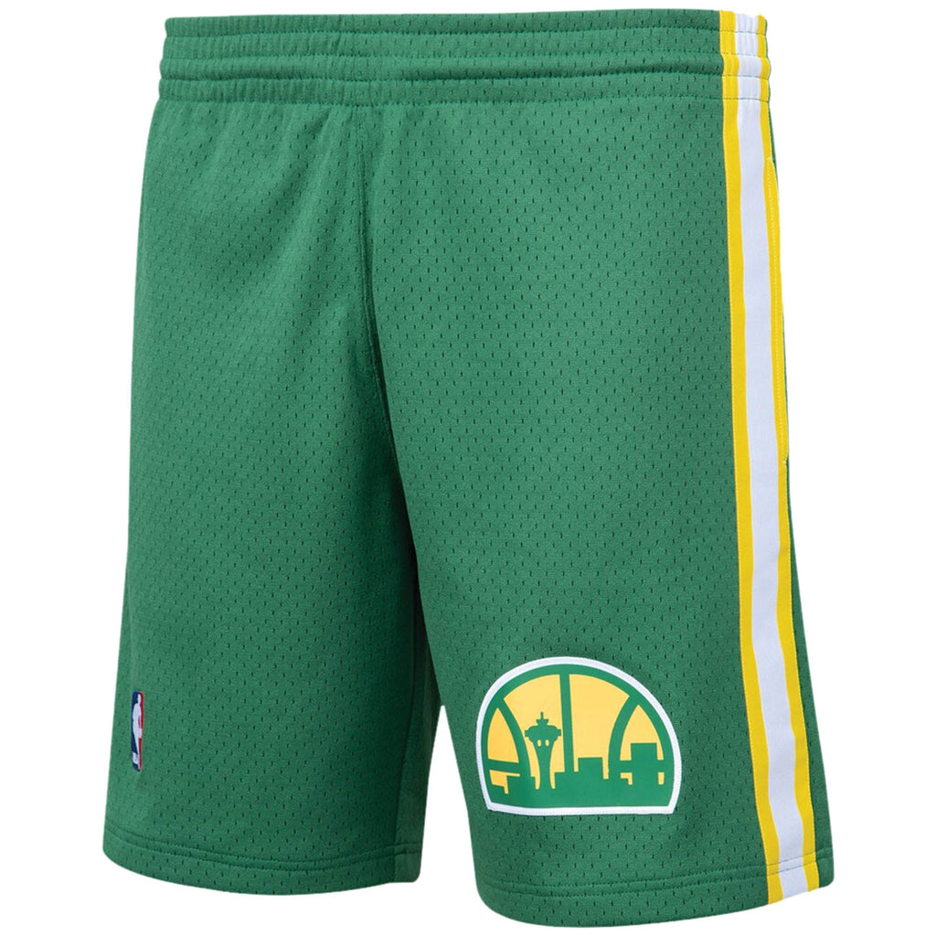Seattle Supersonics Mitchell & Ness Hardwood Classics Logo Swingman Shorts - Green product image 2, provided for visual