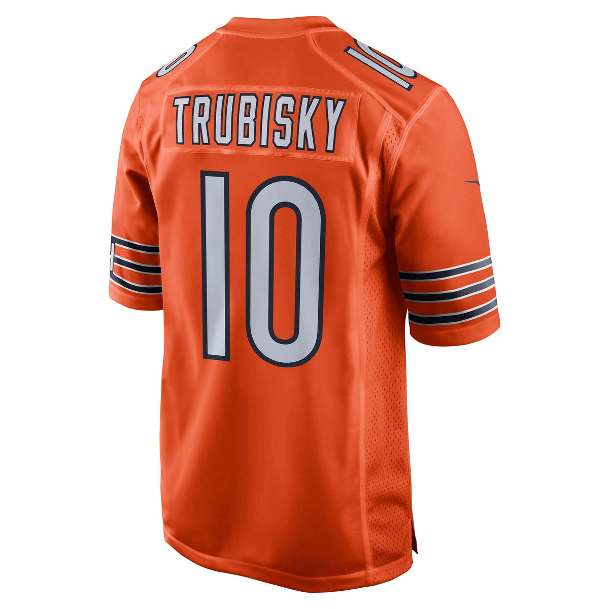 Chicago Bears Mitchell Trubisky Nike Orange Alternate Game Jersey for Men product image 2, provided for visual reference and