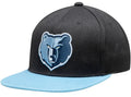 Mens NBA Memphis Grizzlies Navy 2-Tone 2.0 Snapback Hat By Mitchell And Ness product image 1, provided for visual reference