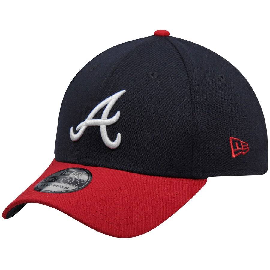 Atlanta Braves Team Classic Home 39THIRTY Flex Hat - Navy for Men product image 2, provided for visual reference and product