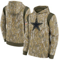 Nike Camo Dallas Cowboys 2021 Salute To Service Therma Performance Pullover Hoodie for Men product image 1, provided for