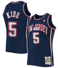 Jason Kidd New Jersey Nets Navy 2006-07 Swingman Replica Jersey for Men product image 1, provided for visual reference and