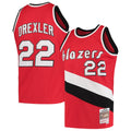 Mitchell & Ness Clyde Drexler Red Portland Trail Blazers Hardwood Classics 1983-84 Swingman Jersey for Men product image 1,