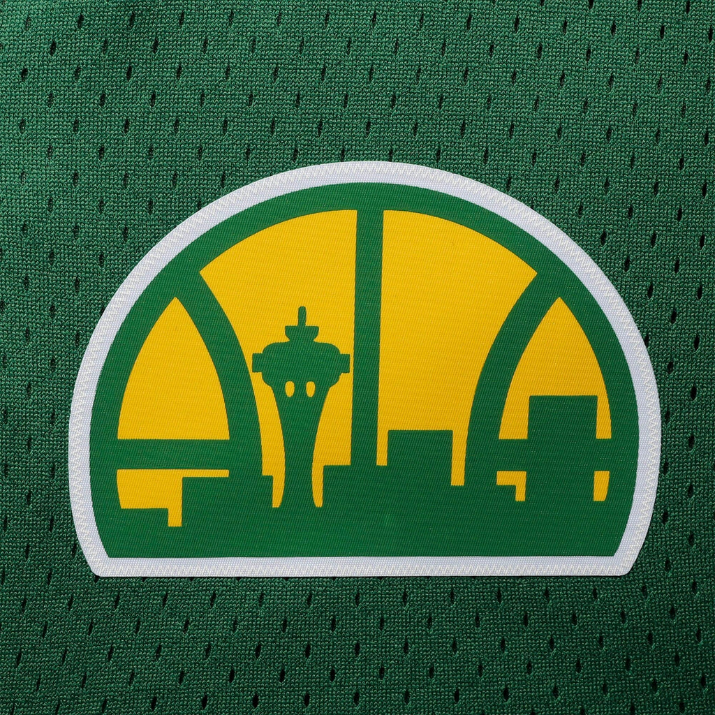 Seattle Supersonics Mitchell & Ness Hardwood Classics Logo Swingman Shorts - Green product image 4, provided for visual