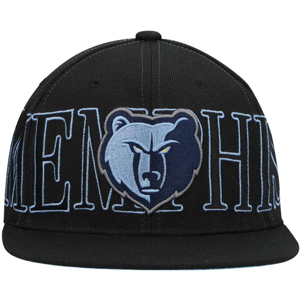 Mitchell & Ness Black Memphis Grizzlies Winner Circle Snapback Hat for Men product image 2, provided for visual reference