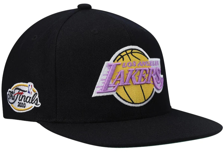 Los Angeles Lakers Mitchell & Ness Top Spot NBA 2010 Finals Snapback Hat product image 1, provided for visual reference and