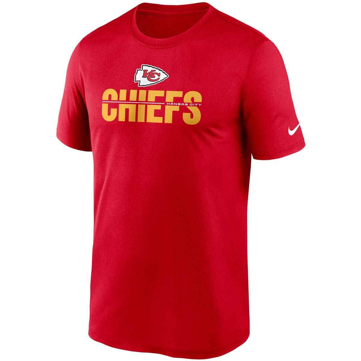 Kansas City Chiefs Nike Red Legend Microtype Performance T-Shirt for Men product image 2, provided for visual reference and