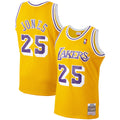 Eddie Jones Los Angeles Lakers Mitchell & Ness 1994-95 Hardwood Classics Swingman Player Jersey - Gold for Men product image